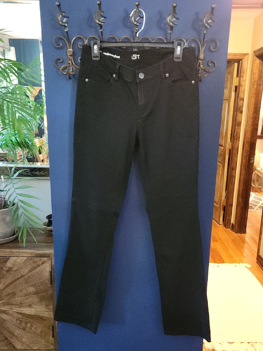 LOFT Women's Black Modern Sexy Boot-Cut Jeans